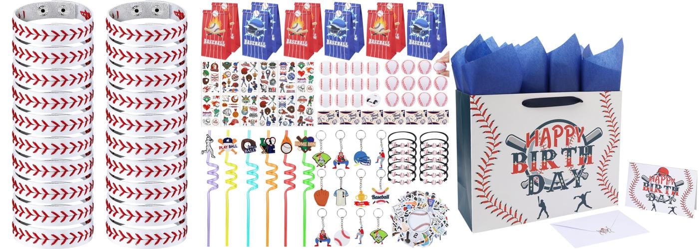 SAYAYA Baseball Themed Gift Bags - Party Favors & Decoration - View #3